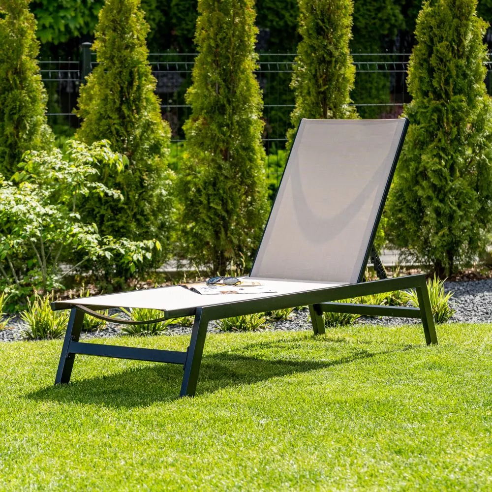 Sauļošanās krēsls Lord lounger · Bēšs · 55 × 191 × 31 cm