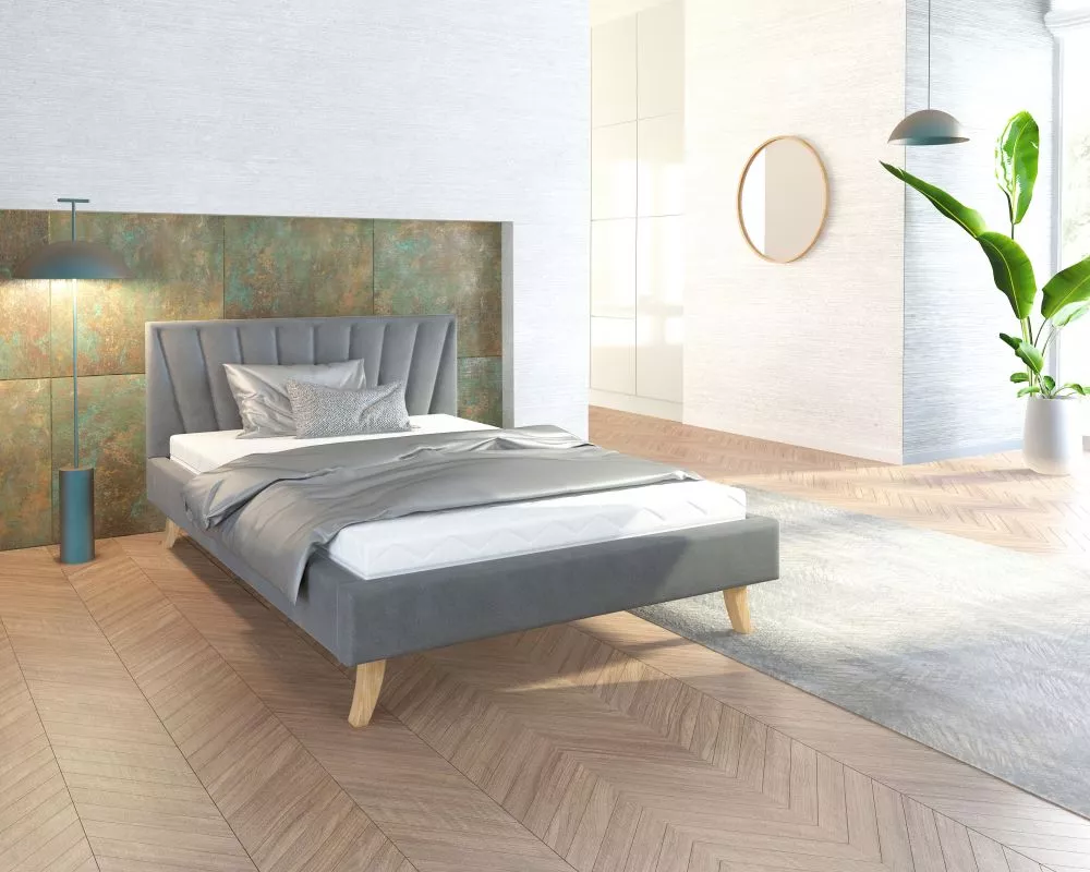 Gulta Heaven Comfort Standard ar stelāžu Guļamvietas platums: 120 cm, Guļamvietas garums: 200 cm, · Grafīts · 133 × 212 