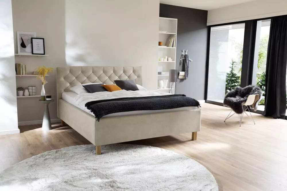Gulta San Remo Oak Standard 160x200 ar stelāžām Guļamvietas platums: 160 cm, Guļamvietas garums: 200 cm, stelāžas tips: 