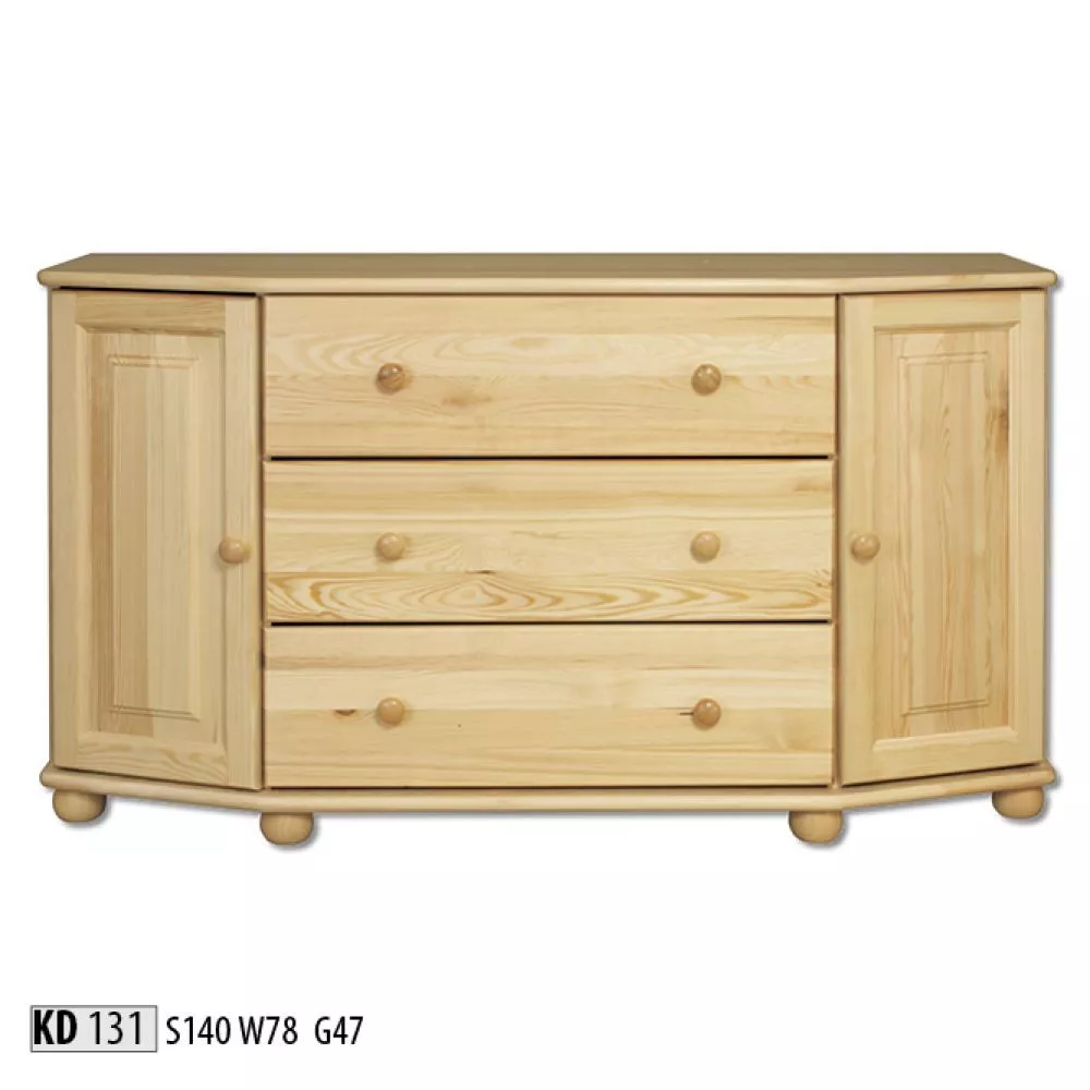 Kumode KD 131 · Priede · 140 × 47 × 78 cm