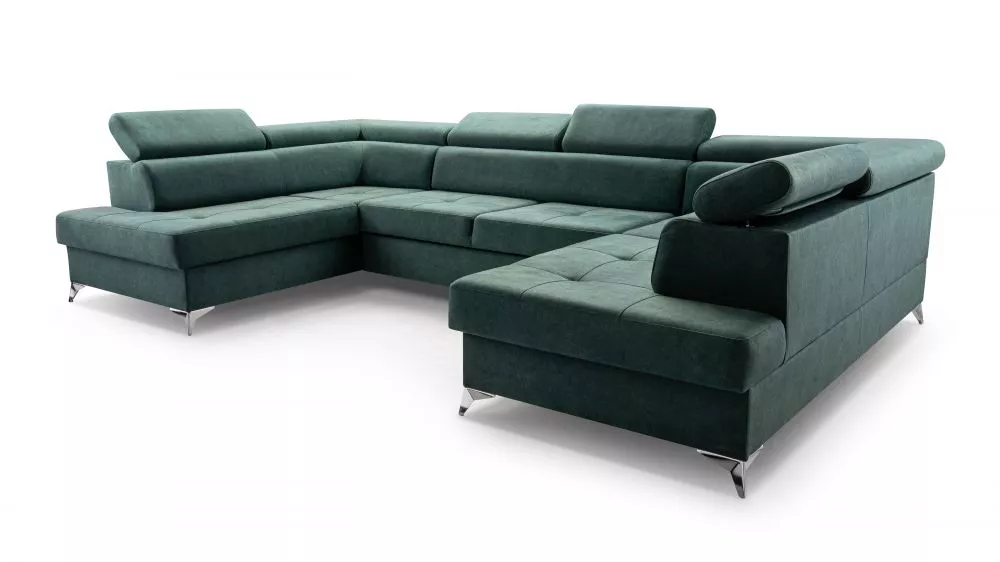 Dīvāns Madryt Super Standard · Zaļš · 202 × 350 × 82 cm