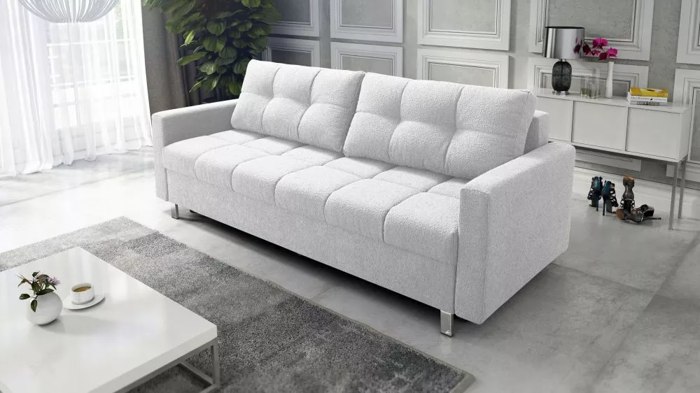 Dīvāns Carmen Sofa Standard · Balts · 92 × 223 × 93 cm