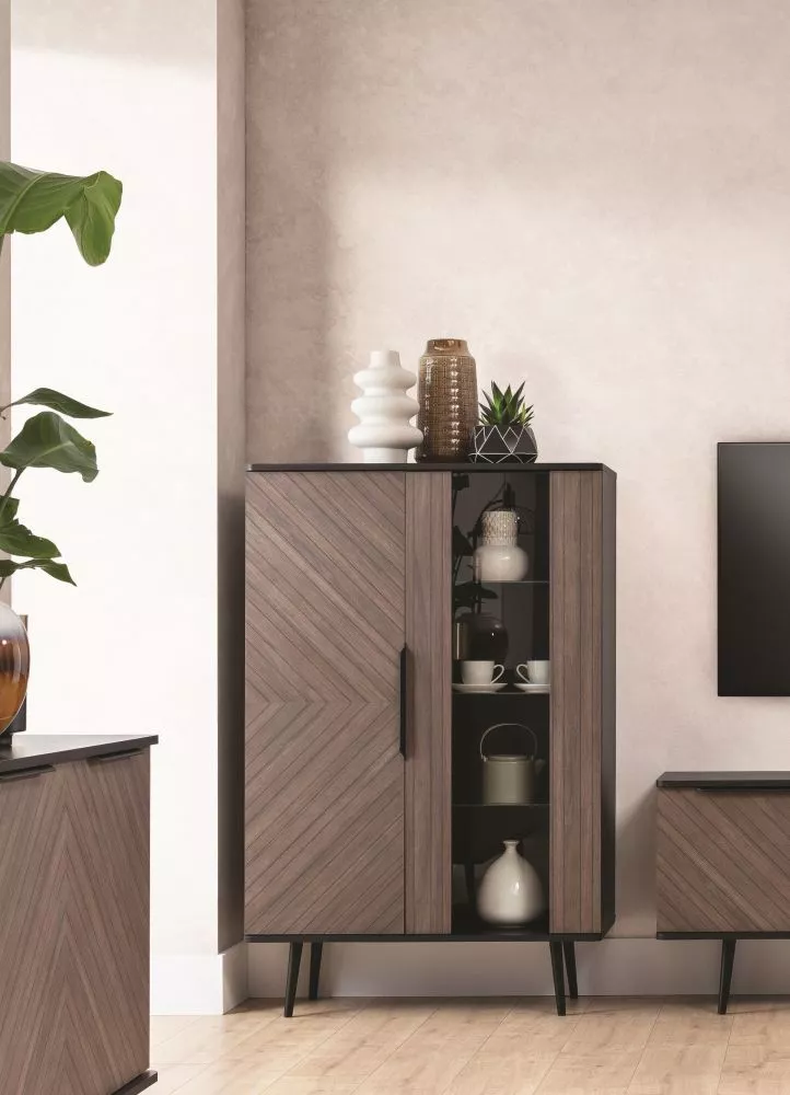 Sekcija Pinelli PN-05 Korpusa krāsa: melnais grafīts, · 90 × 41 × 140 cm
