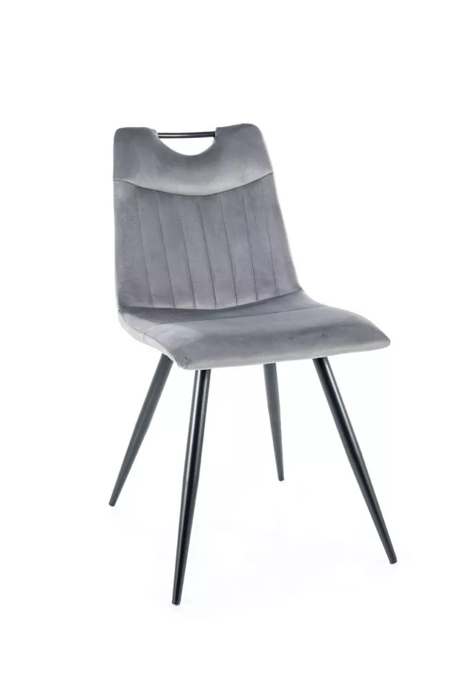 Krēsls Orfe Velvet · Pelēks · 86 × 49 × 54 cm