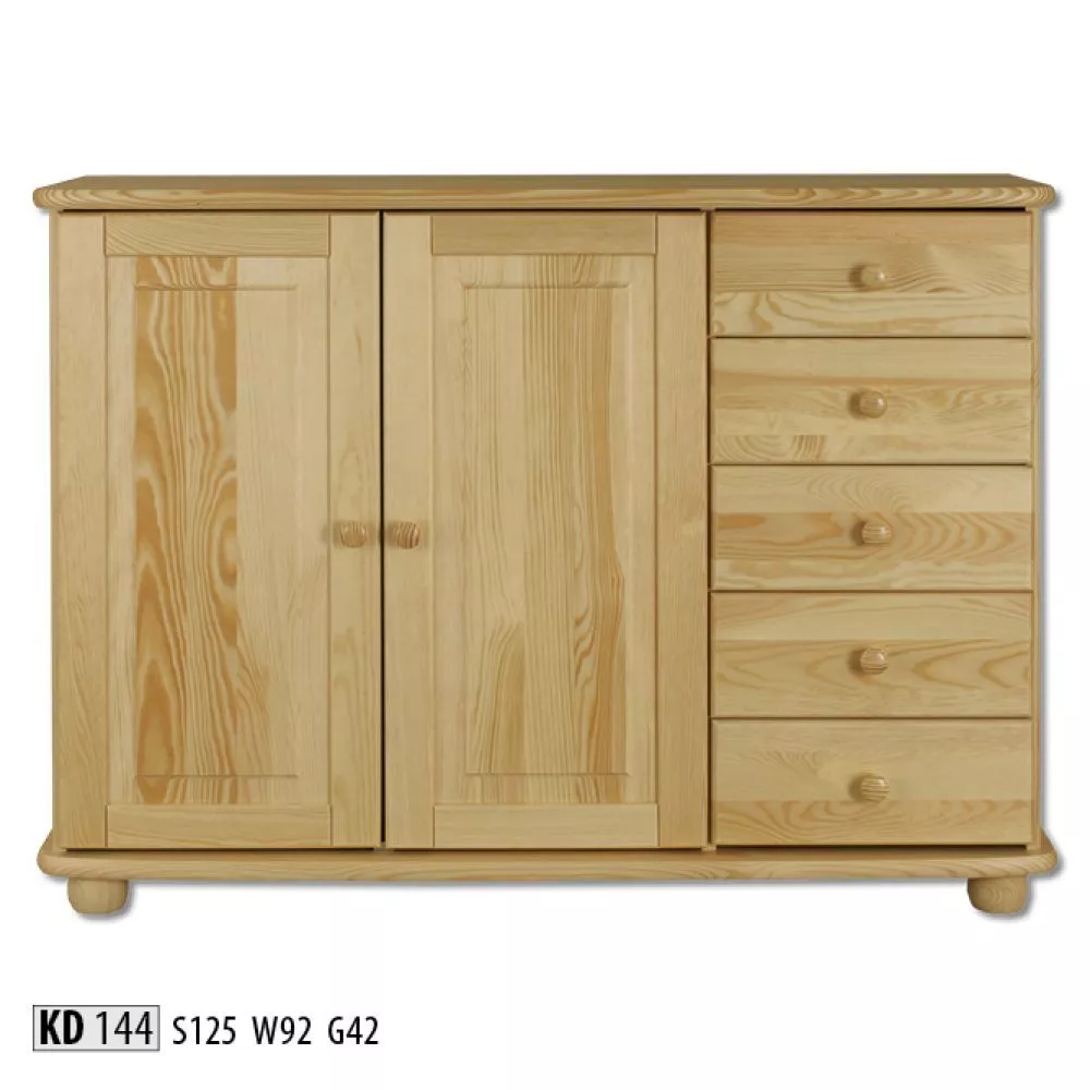 Kumode KD 144 · Priede · 125 × 42 × 92 cm