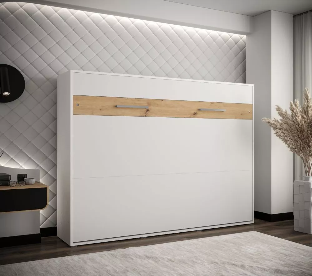 Gulta Home H ar stelāžu Guļamvietas platums: 160 cm, Korpusa krāsa: balts, Guļamvietas garums: 200 cm, stelāžas tips: ar