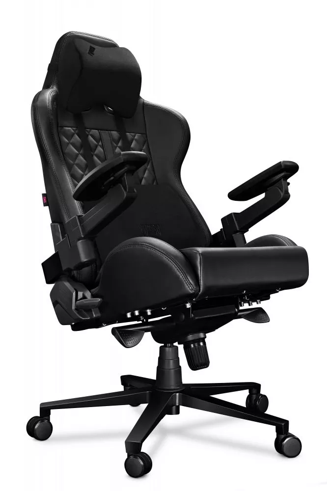 Datorkrēsls Yumisu 2050X Eco Sēdvietas platums: 39 cm, · Melns · 70 × 70 × 133 cm