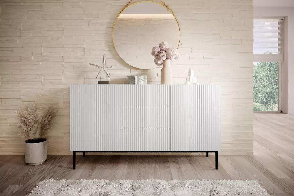 Kumode Nicole K150 2D3SZ Black · Balts · 150 × 45 × 85 cm