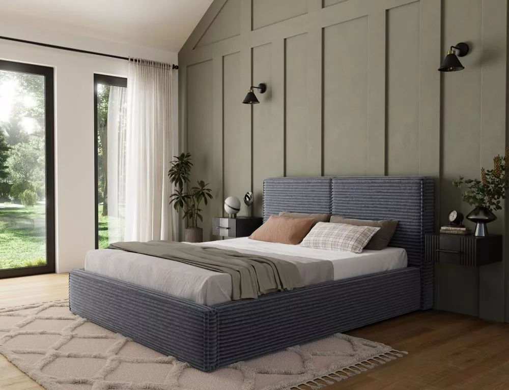 Gulta Pesillo Standard ar stelāžu Guļamvietas platums: 160 cm, Guļamvietas garums: 200 cm, · Pelēks · 178 × 220 × 103 cm