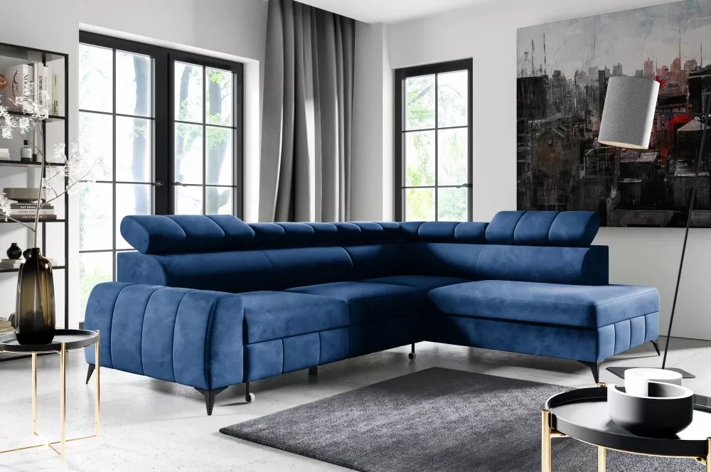 Dīvāns London Relax standard · Zils · 203 × 279 × 83 cm