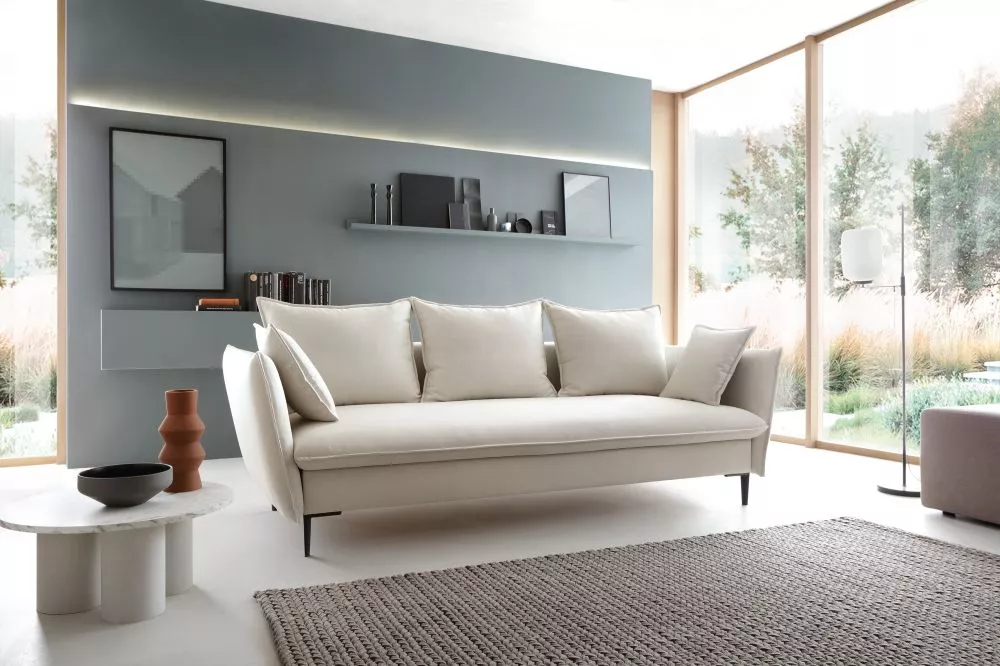 Dīvāns Gloss Sofa standard · Gaišais krēms · 105 × 237 × 90 cm