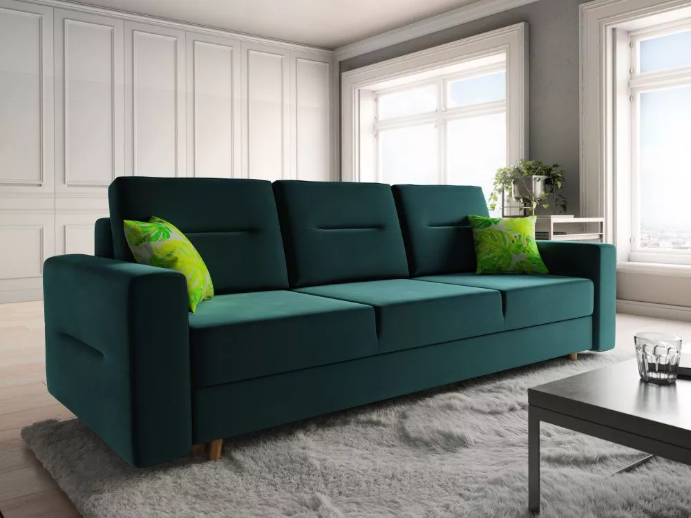 Dīvāns Bergen Sofa Standard · Zaļš · 90 × 230 × 87 cm