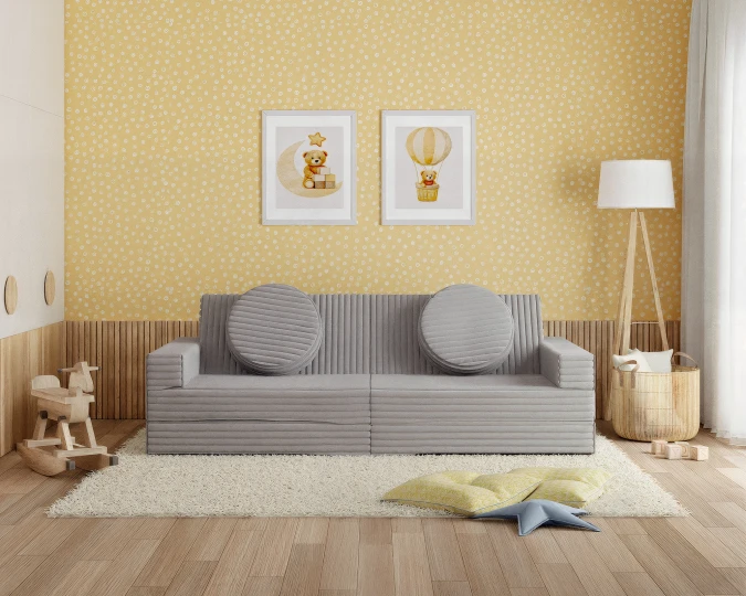 Dīvāns Variant 160x160 · Pelēks · 80 × 160 cm