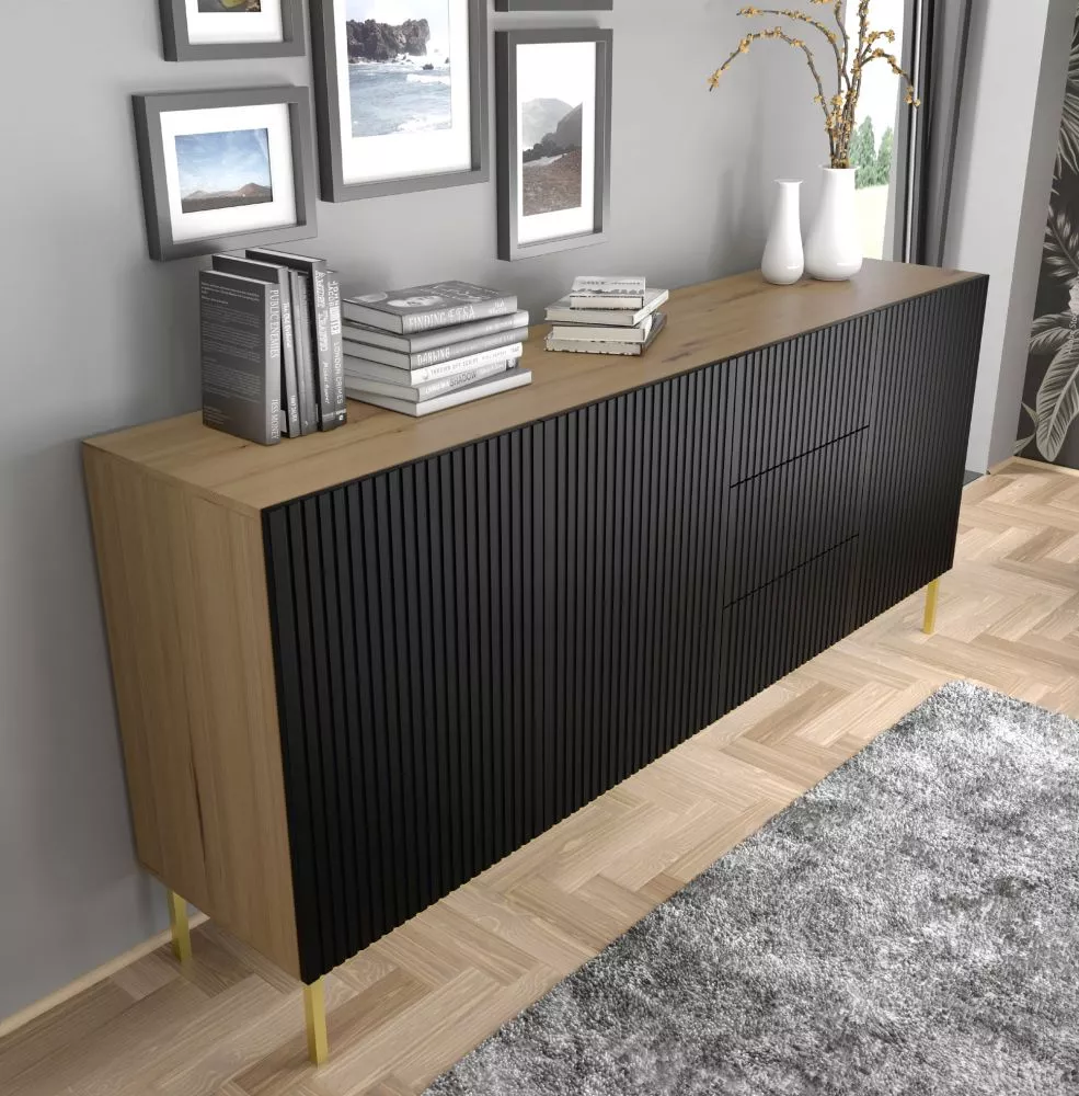 Kumode Ravenna B Gold Frame K3D3S · 199.6 × 41.8 × 88.9 cm