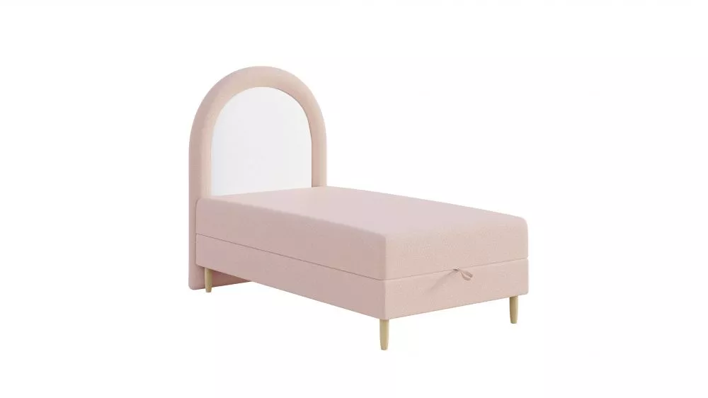 Bērnu gulta Balu 90x180 Boxspring Standard Guļamvietas platums: 90 cm, Guļamvietas garums: 180 cm, · Rozā · 90 × 190 × 1