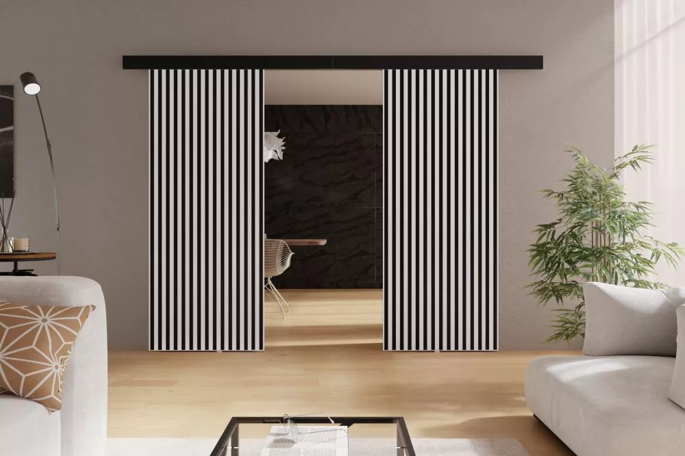 Bīdāmās durvis Belmo Duo · Balts · 192 × 205 cm