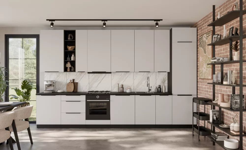 Virtuves komplekts Aria Set Materiāls : MDF + LKSP plātne,