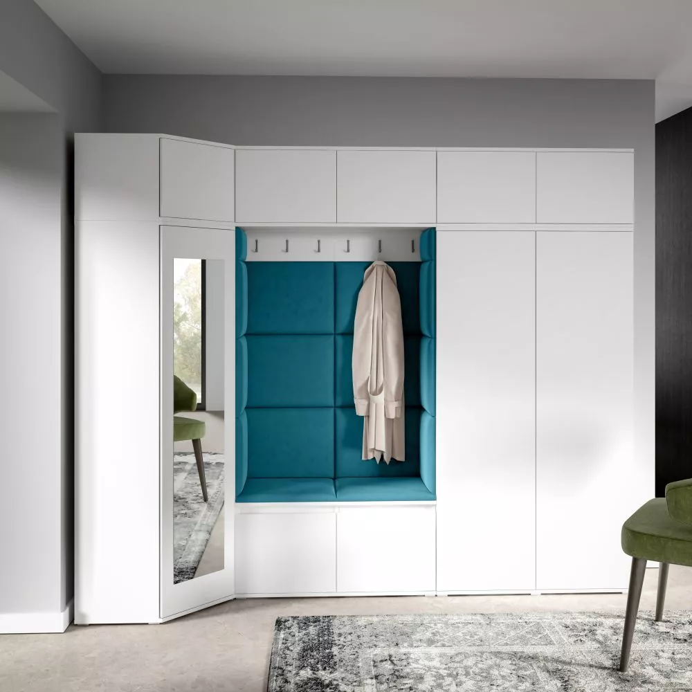 Apavu plaukts Emi 39 Trinity Korpusa krāsa: balts, · 260 × 225 × 70 cm