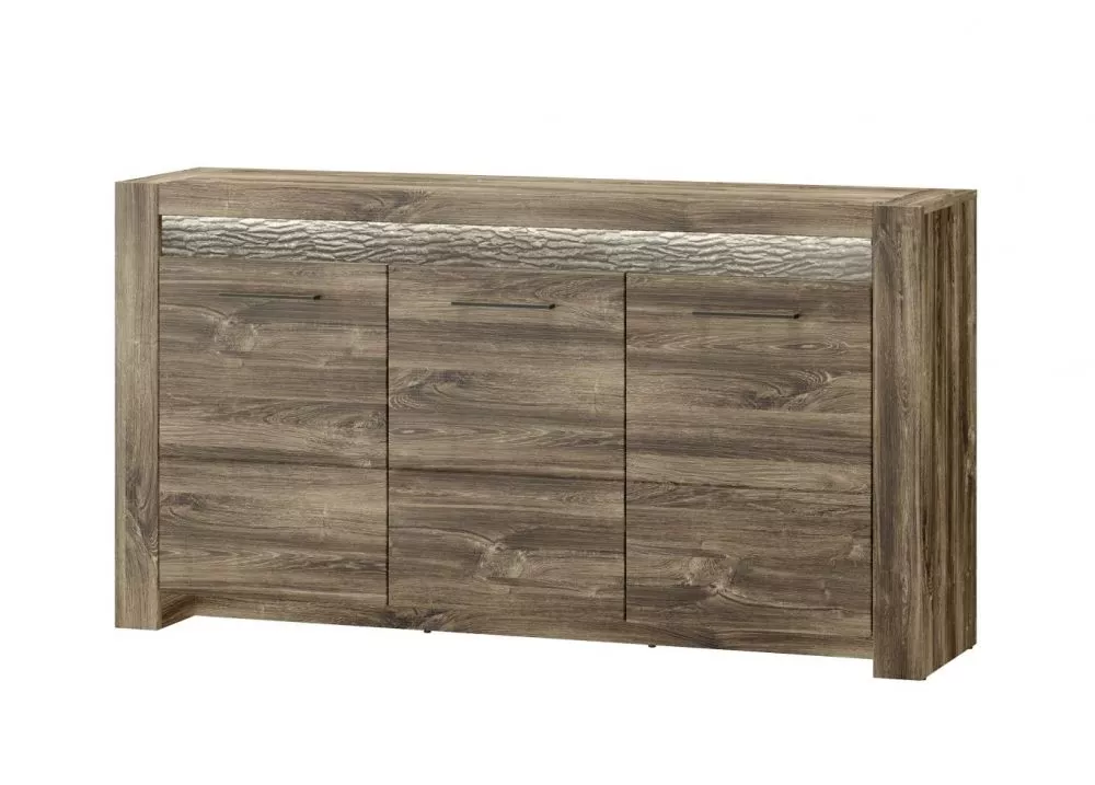 Kumode Belveder 45 · Ozols stirling · 158 × 40 × 86 cm