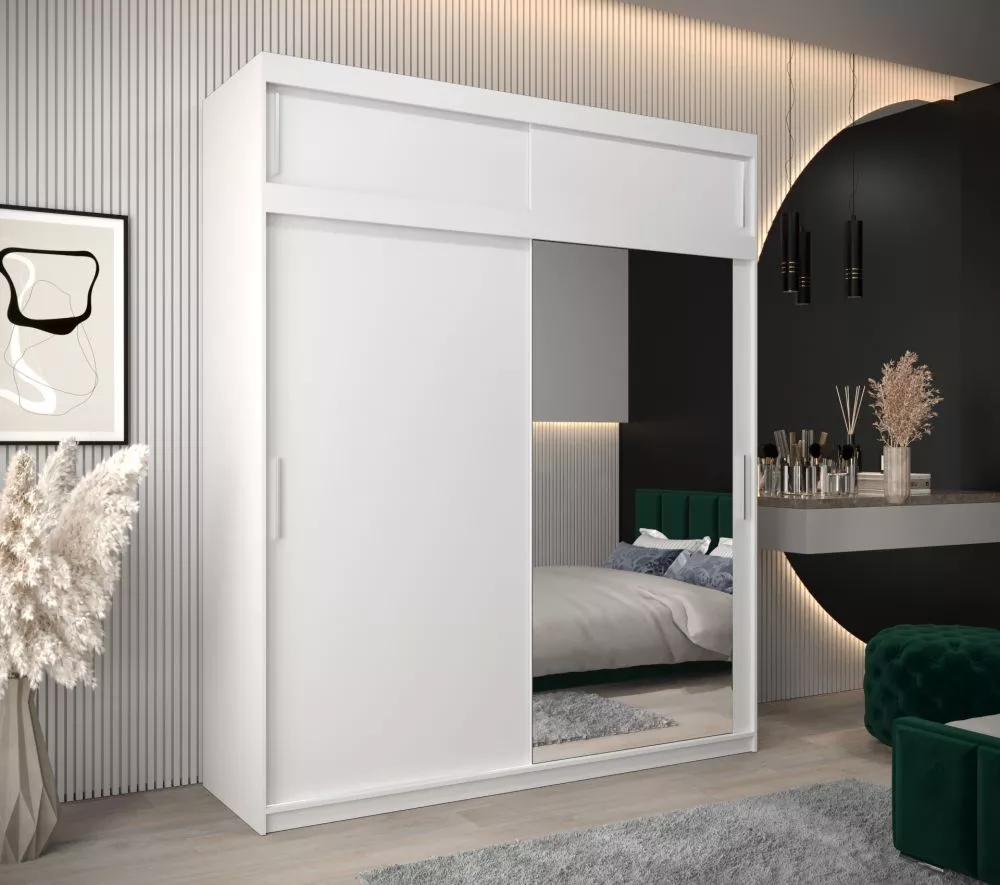 Skapis Tokyo 2 Plus · Balts · 200 × 62 × 240 cm