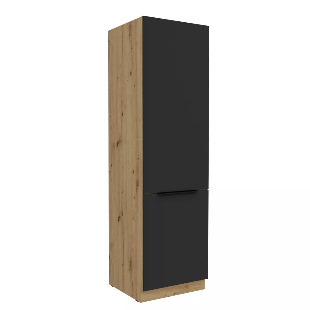 Virtuves skapis Aria Black 60 DK-210 2F