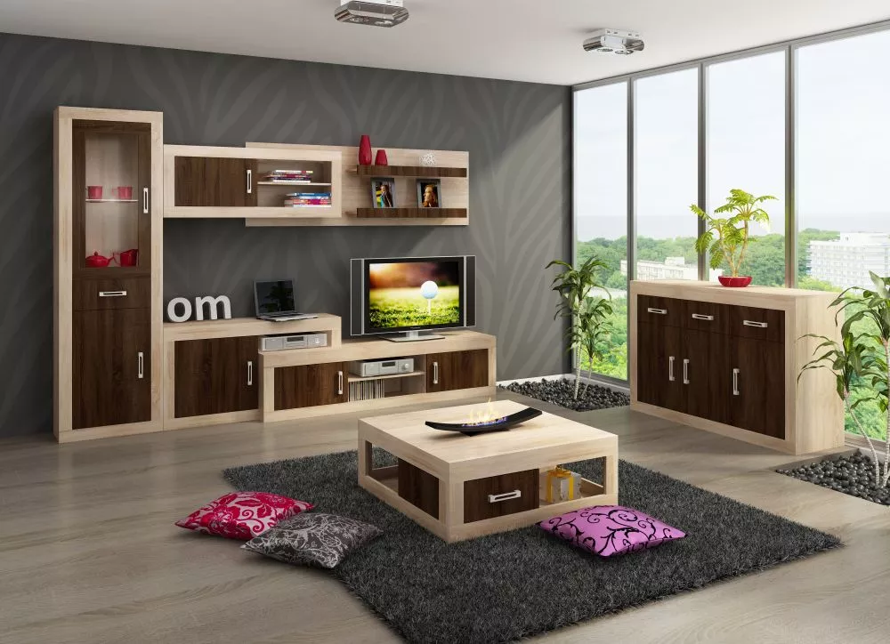Komplekts Verin Zestaw 7 · Sonoma + šokolādes sonoma