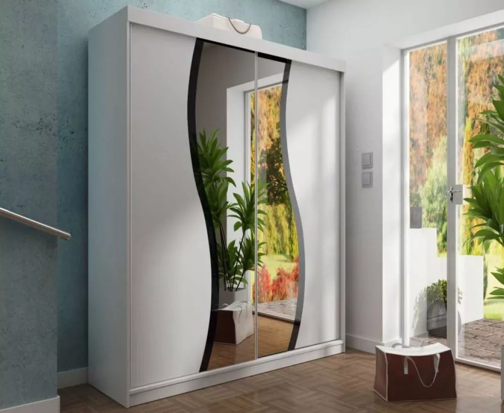 Skapis Top 9 ar LED · Balts · 150 × 62 × 200 cm