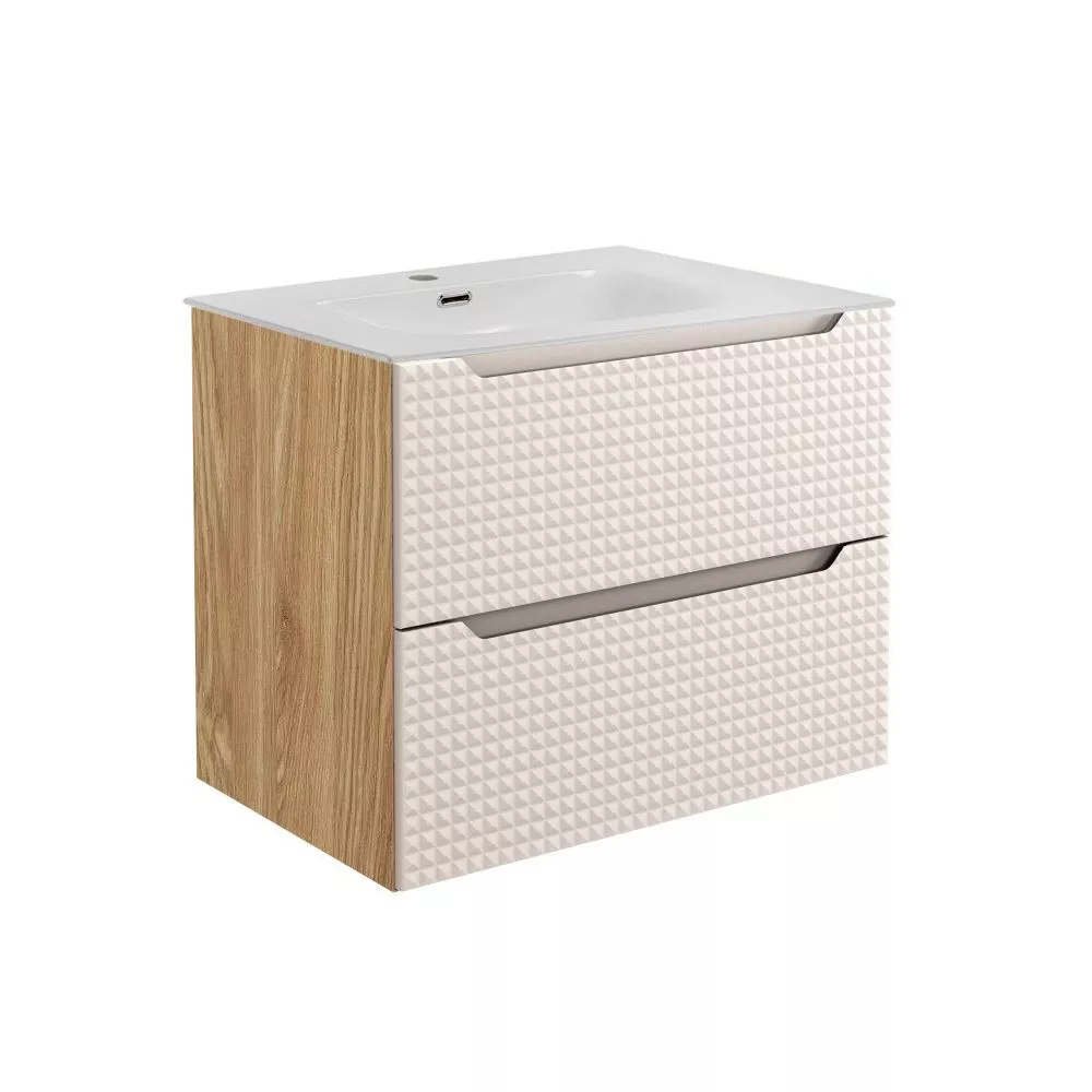 Vannas istabas skapītis Luxor 82-2S Sky · 70 × 57 × 44 cm