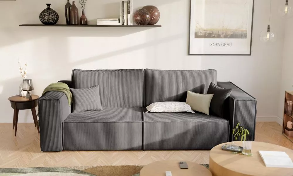 Dīvāns Bali Sofa Standard · Tumši pelēks · 105 × 255 × 83 cm