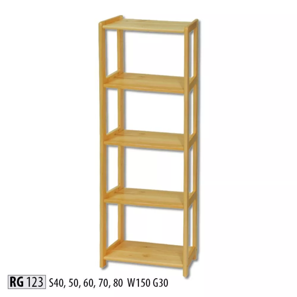 Plaukts RG 123 · Priede · 40 × 150 × 30 cm