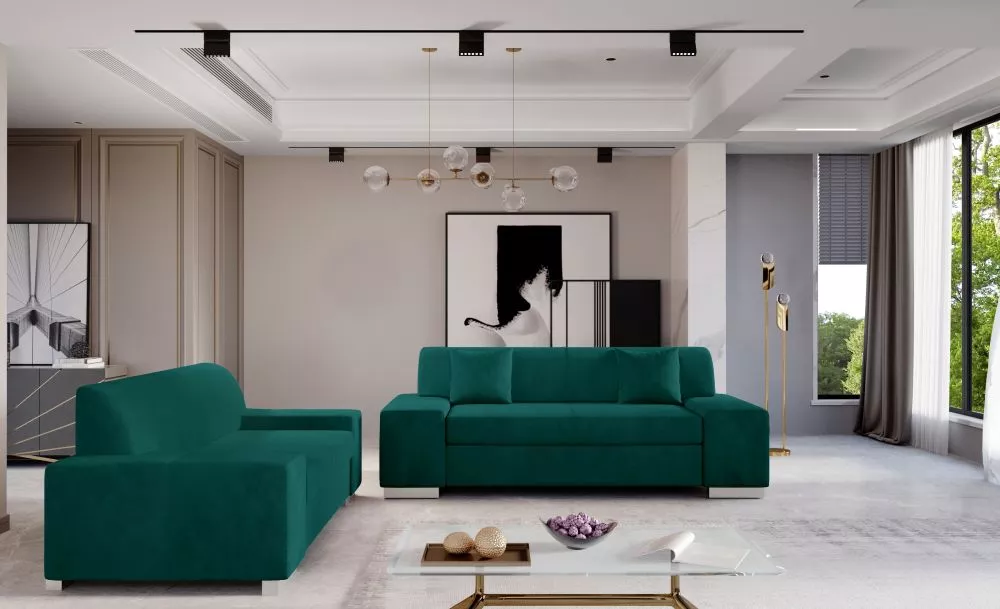 Komplekts Porto 3S+2S Lux standard · Tirkīzs · 90 × 210 × 98 cm