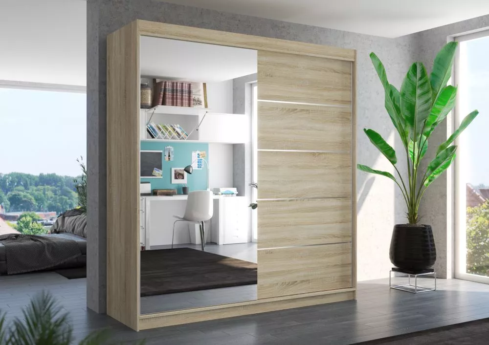 Skapis Oliver 200 · 200 × 58 × 215 cm