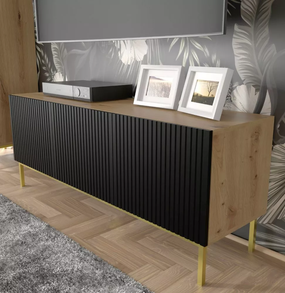 TV tumba Ravenna B Gold Frame RTV 3D · 149.7 × 41.8 × 57.8 cm