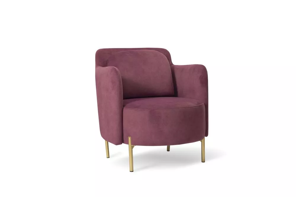 Krēsls Glam 1 Standard · Violets · 86 × 83 × 76 cm