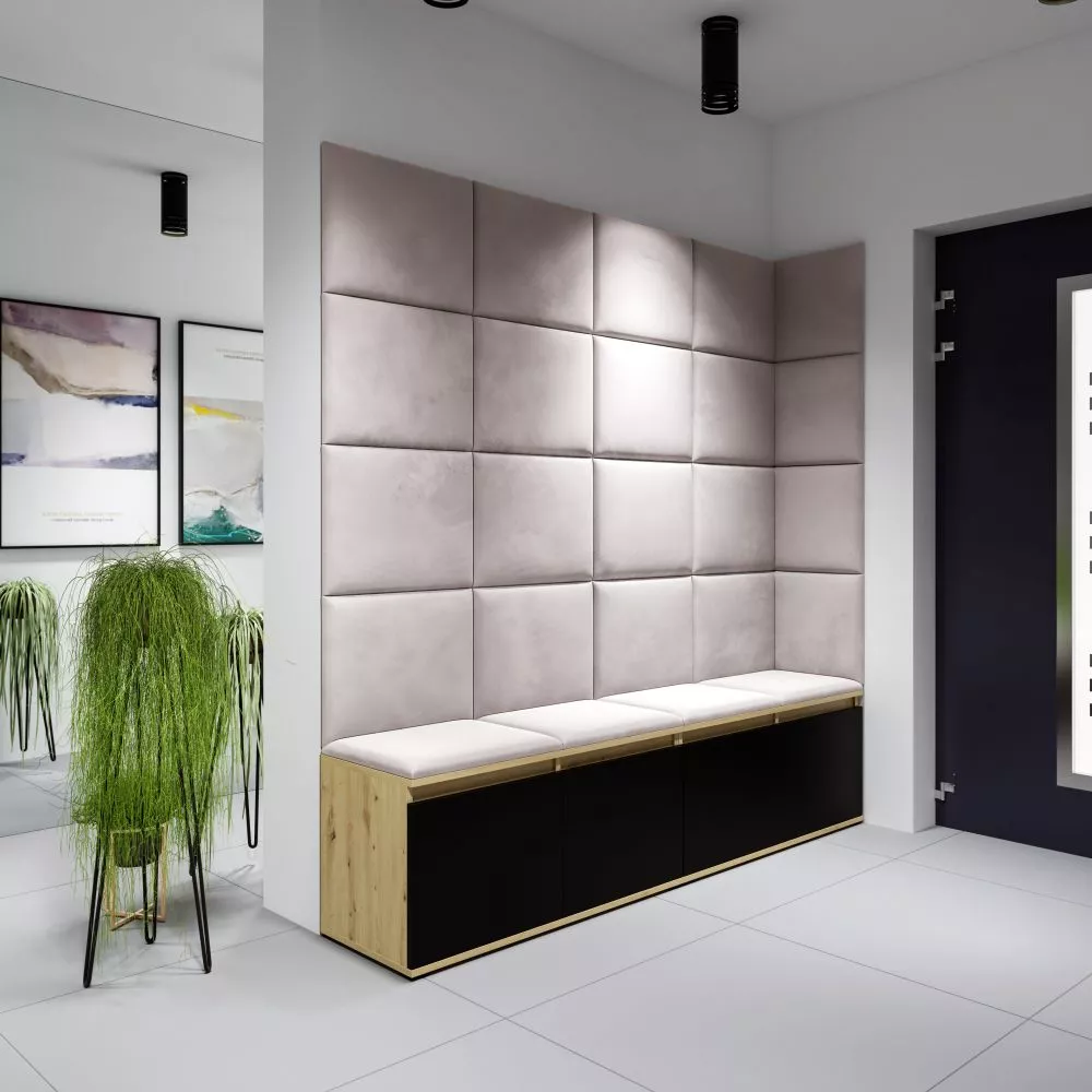 Apavu plaukts Emi 3 Trinity Korpusa krāsa: ozols artisan + melns, · 200 × 170 × 40 cm