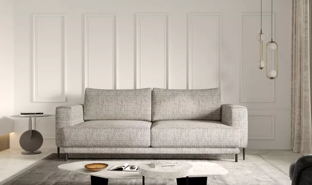 Dīvāns Dalia standard · Brūni pelēks · 95 × 260 × 90 cm
