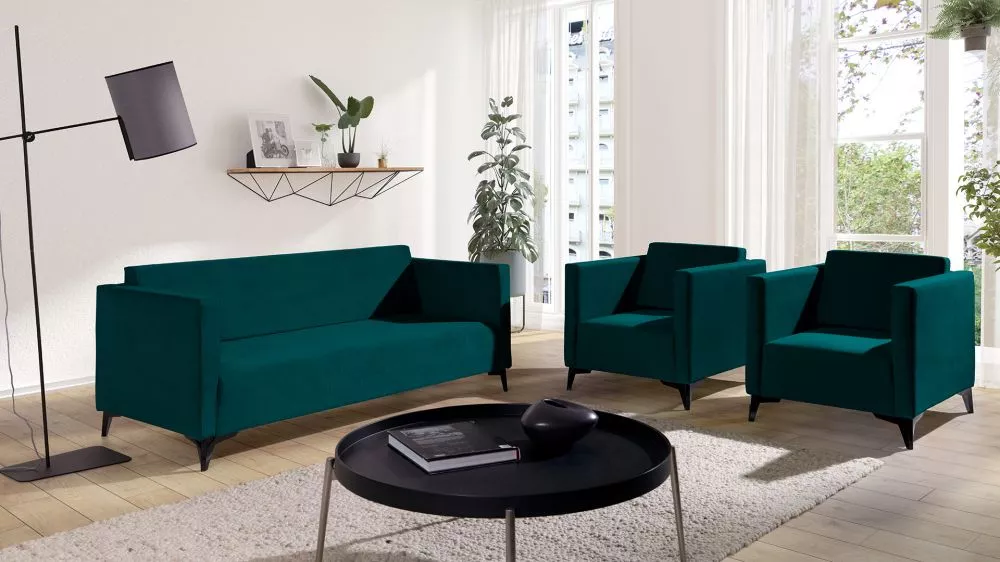 Komplekts Szafir 3S+2S+1S Standard · Tirkīzs · 82 × 176 × 74 cm