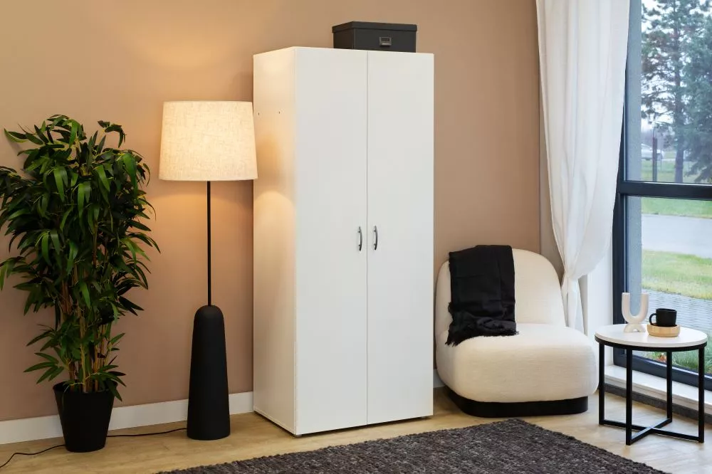 Skapis Basic SZ · Balts · 74 × 52 × 179 cm