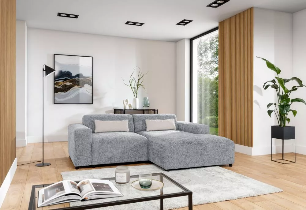 Dīvāns Roma Corner Standard · Pelēks · 165 × 240 × 75 cm