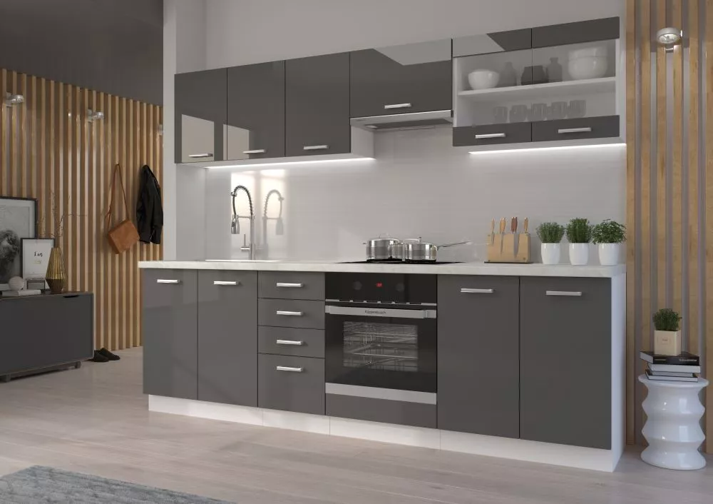 Virtuves komplekts Sonia Gloss 3 Materiāls : lamināts + PVH,