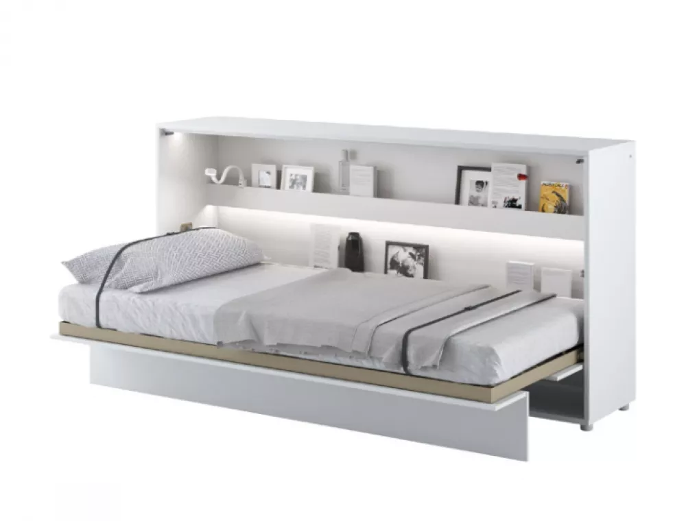 Gulta Premium Concept Horizontal LED ar stelāžu Guļamvietas platums: 90 cm, Guļamvietas garums: 200 cm, stelāžas tips: k