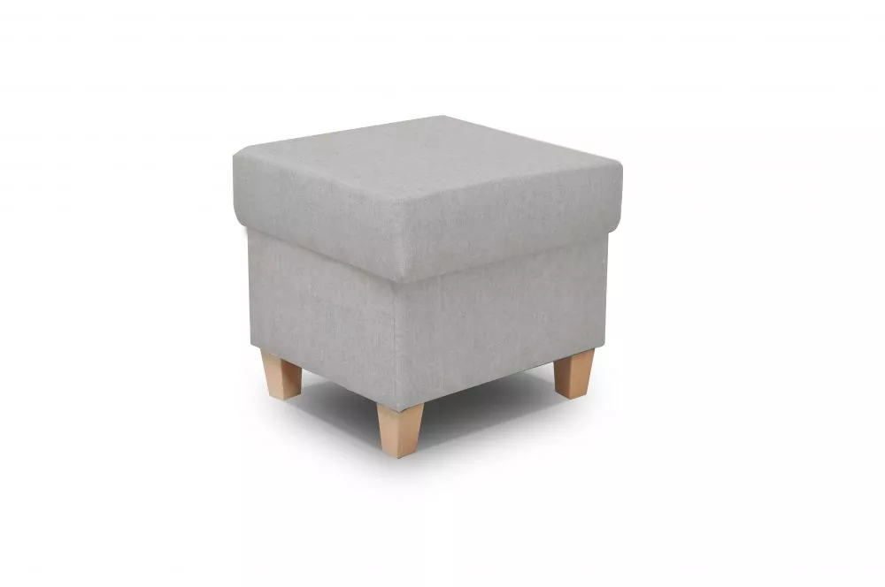 Pufs Tango P Comfort Standard Auduma numurs: Drago 139, · Gaiši pelēks · 47 × 43 × 47 cm