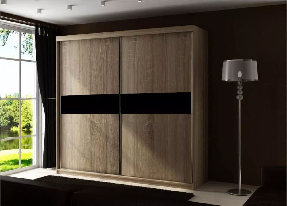 Skapis Top 4 ar LED · Ozols sonoma · 200 × 62 × 200 cm
