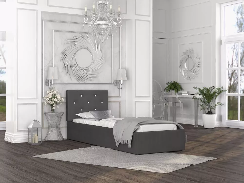 Gulta Mirage Premium Standard ar stelāžu Guļamvietas platums: 90 cm, Guļamvietas garums: 200 cm, stelāžas tips: metāla, 