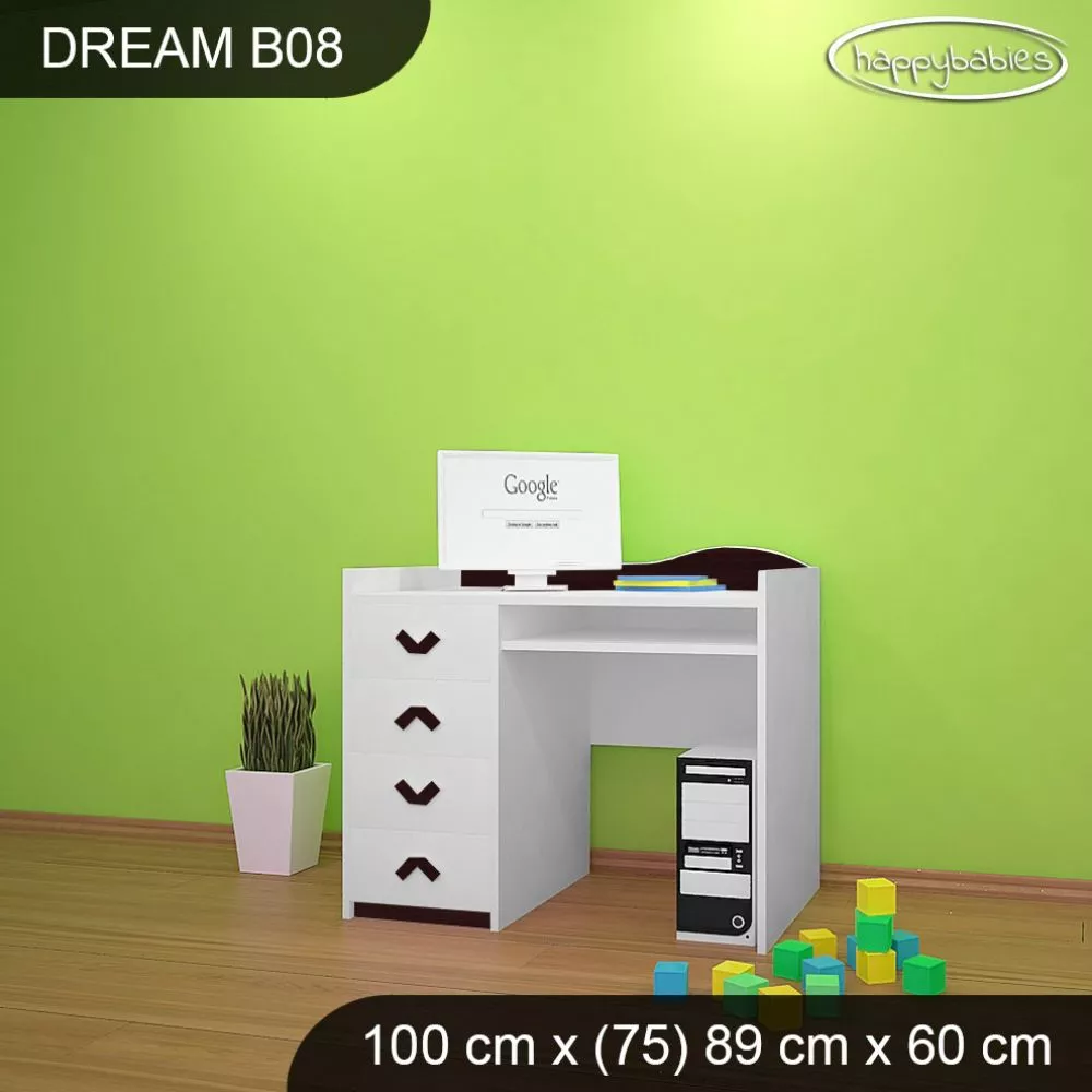 Bērnu rakstāmgalds Dream B08 Maksimālais augstums: 89 cm, · 100 × 75 × 60 cm