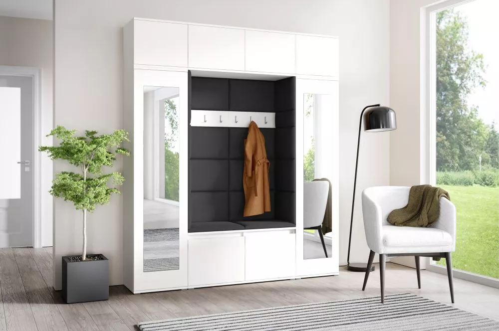 Apavu plaukts Emi 32 Trinity Korpusa krāsa: balts, · 190 × 225 × 40 cm