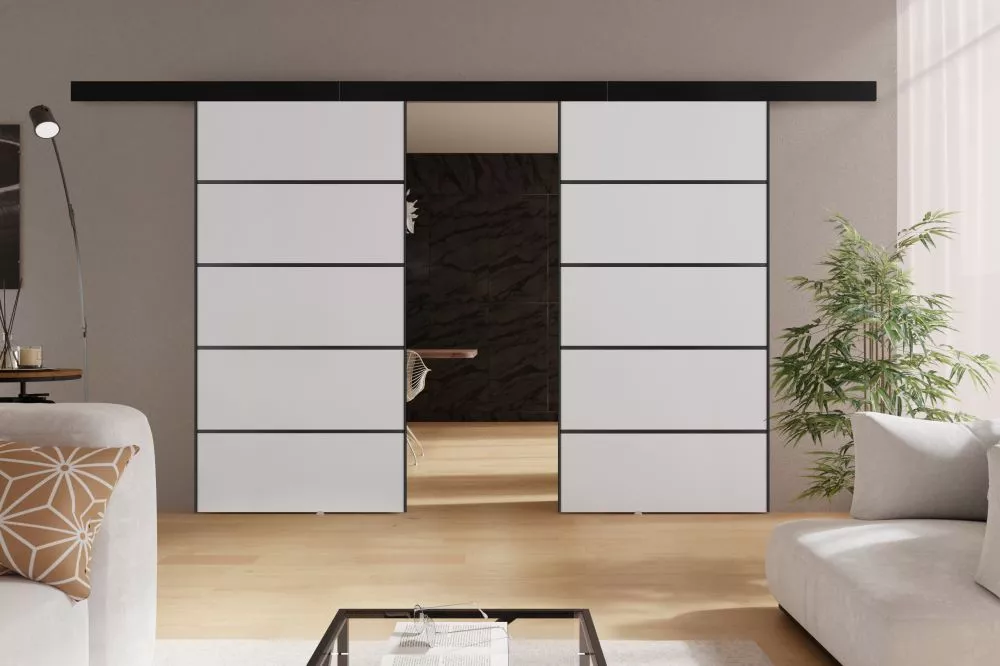 Bīdāmās durvis Marti Plus Duo · Balts · 212 × 205 cm
