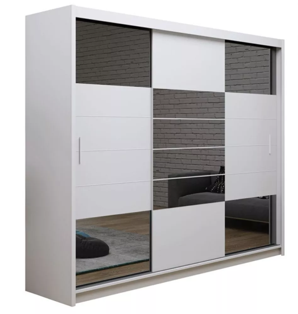 Skapis Aruba 2 · Balts · 250 × 61 × 215 cm
