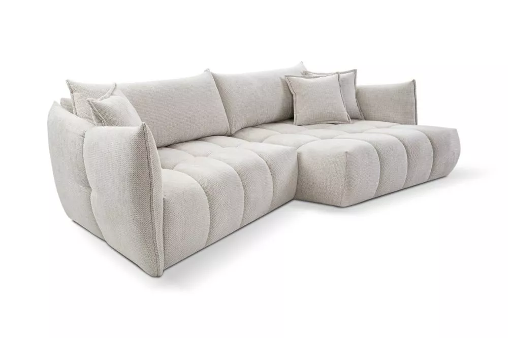 Dīvāns Laura Corner Standard · Gaiši bēšs · 156 × 317 × 88 cm