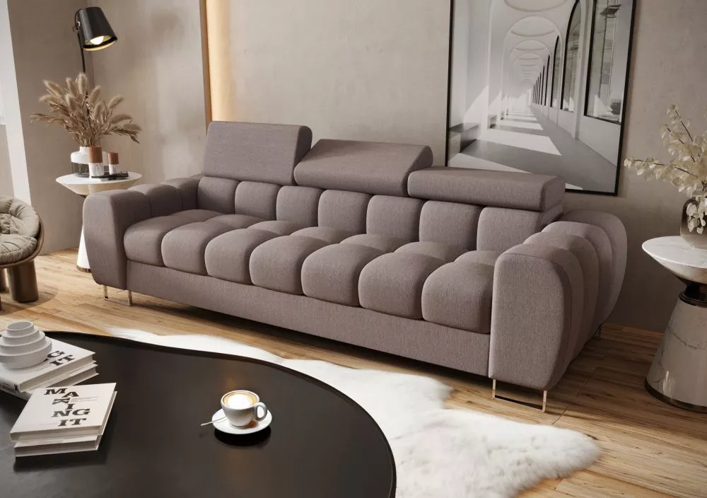Dīvāns Aspen 3 Sofa Standard · Pelēks · 97 × 265 × 74 cm